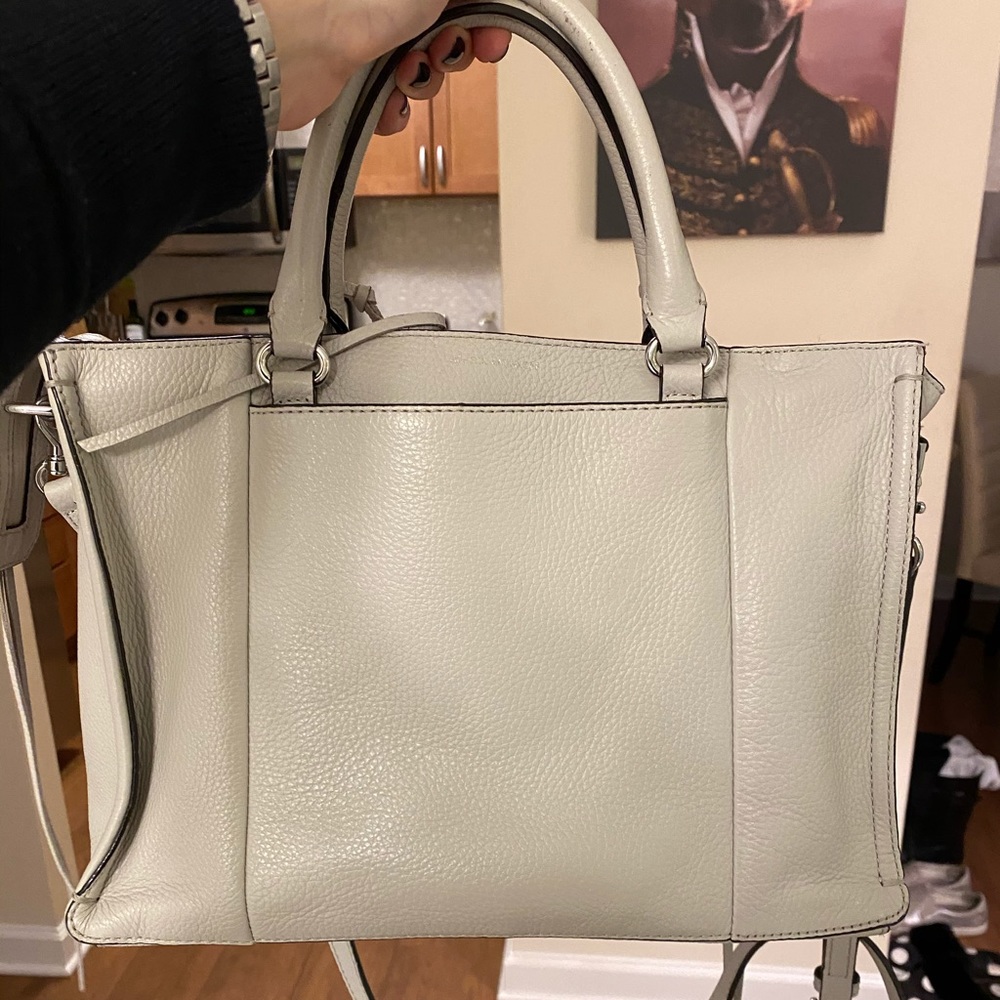Rebecca Minkoff Gray Regan Leather Satchel
